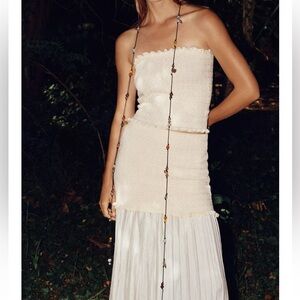 ZARA knit bandeau and maxi skirt top